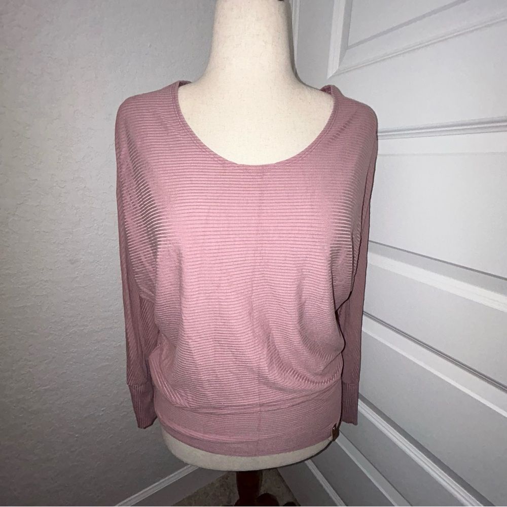 MiniStreet Ribbed Dolman Sleeve Shirt Top